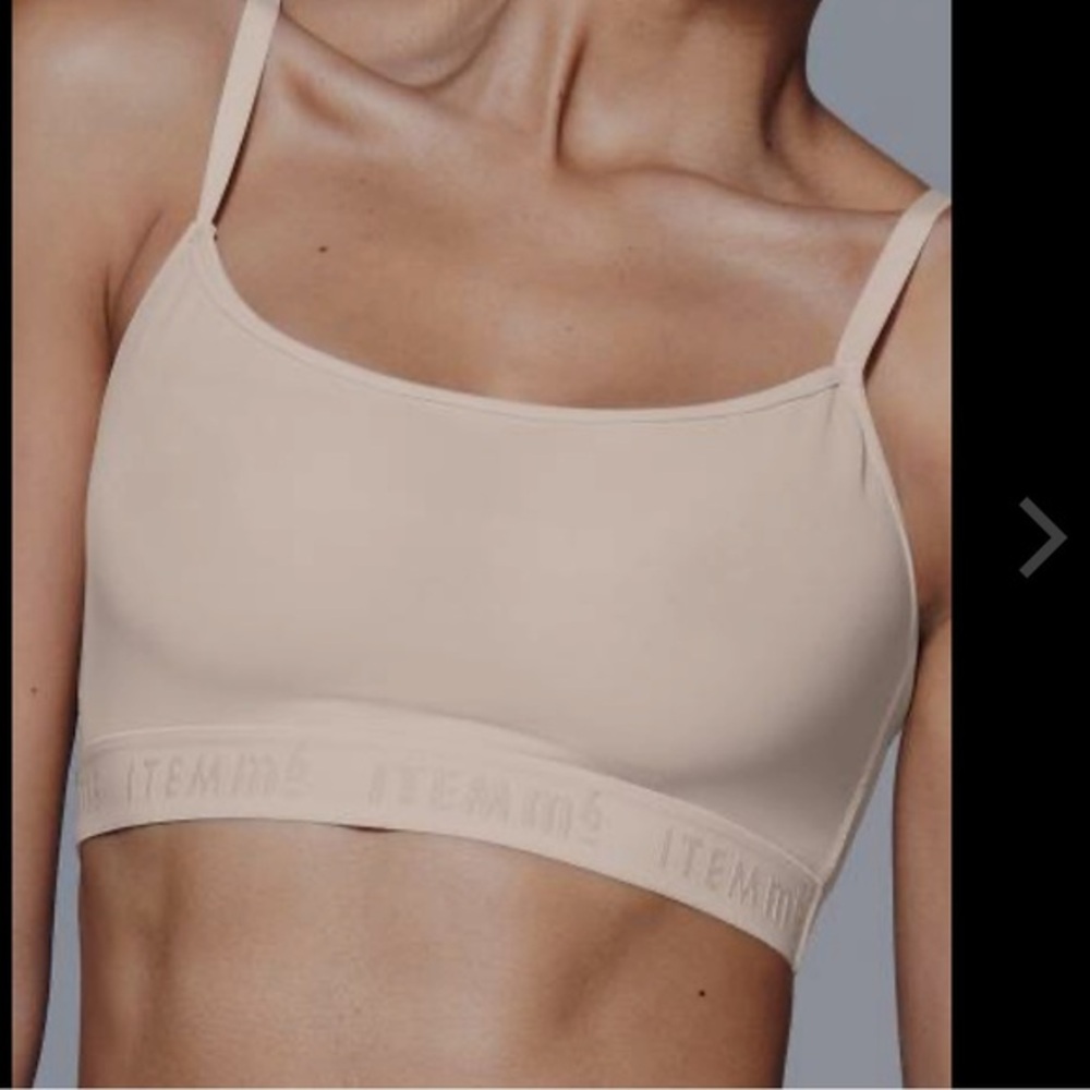 NEW ITEM M6 all mesh bralette in apricot! (Price in pic is in euros) so comfy!